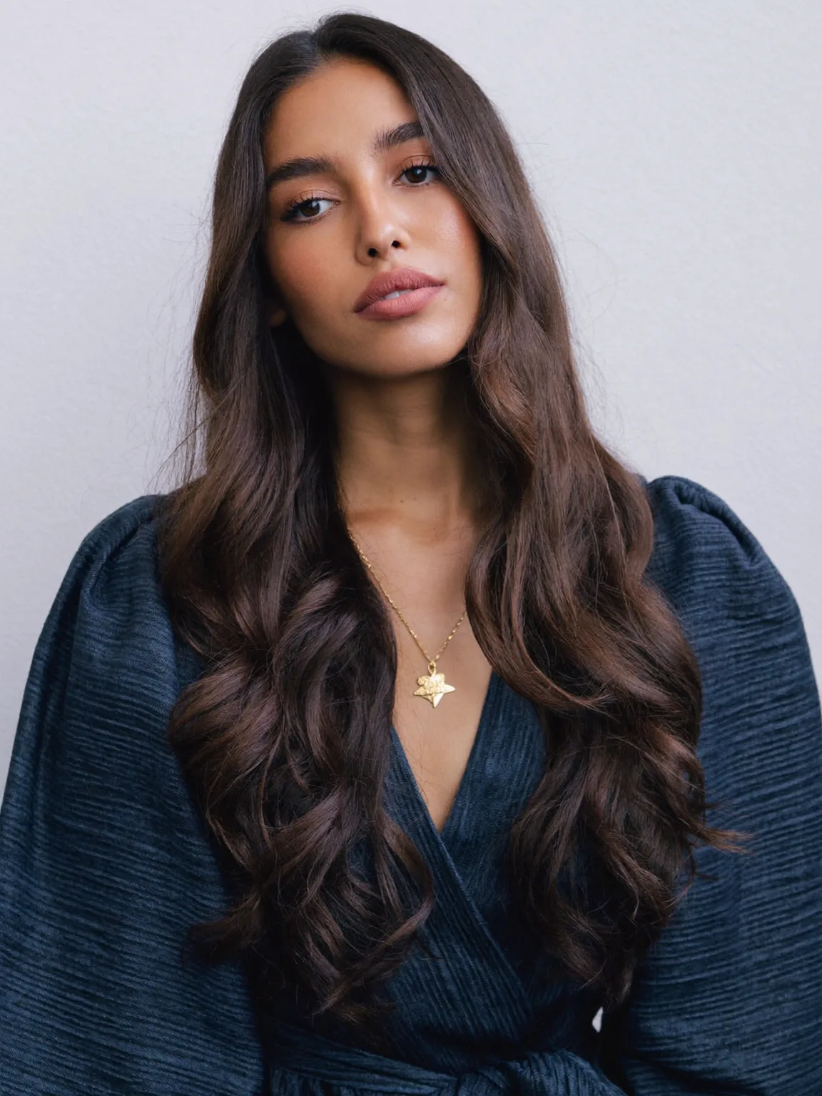 Rich Espresso Wavy Long Layers with Volume
